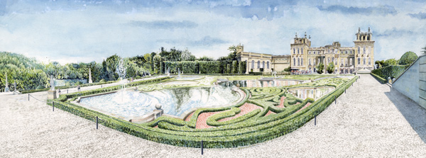 Blenheim Palace water garden.